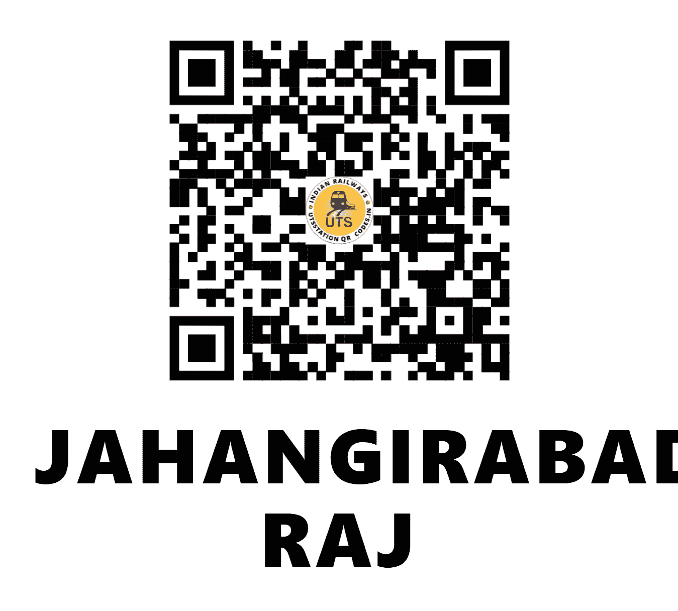 UTS QR Code for JAHANGIRABAD RAJ - JBR (NE - UTTAR PRADESH)